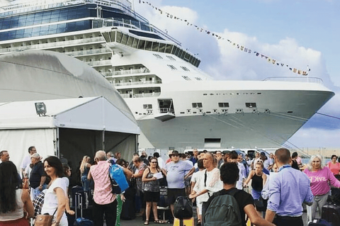 Cruise passengers arriving at Civitavecchia port Rome transfer
