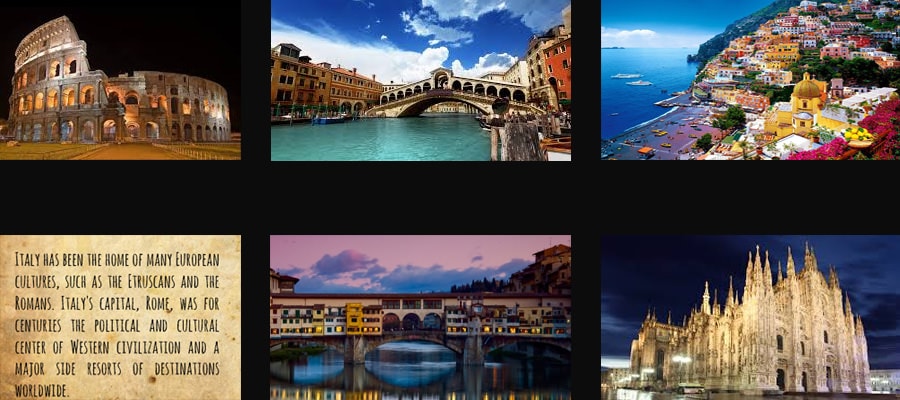 The most beautiful cities in Italy